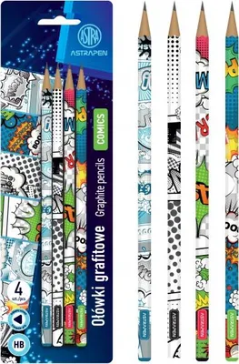 Produktbild von 4Stck - HB-Bleistift AstraPEN Comics, Blister, 206023013