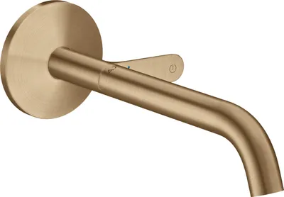 Obrázok produktu pre AXOR One podomietková umývadlová batéria na montáž na stenu Select s výtokom 220 mm Brúsený bronz, 48112140
