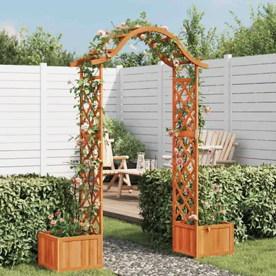 Produktbild von vidaXL Garten-Pergola mit Blumenkasten Massivholz Tanne