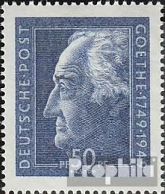 Produktbild von Briefmarken Sowjetische Zone (All.Bes.) 1949 Mi 239 (kompl.Ausg.) postfrisch Goethe
