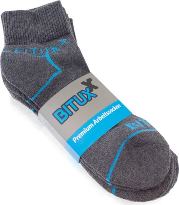 Produktbild von Bituxx 1 Paar Quaters Freizeit & Arbeitssocken Anthrazit 47-50 MS-18299