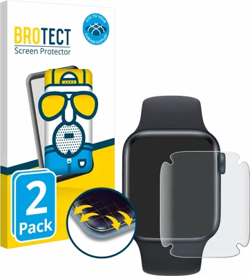 Produktbild von 2x BROTECT Fullscreen Schutzfolie für Apple Watch SE 2022 (40 mm) Displayschutz Folie Fullcover Matt Entspiegelungsfolie
