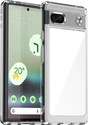 Immagine prodotto di Custodia per Google Pixel 6A trasparente, custodia protettiva in silicone TPU antiurto Trasparente