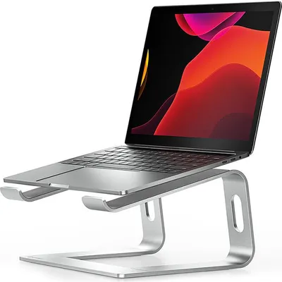 Immagine prodotto di Crong AluBench - Supporto per laptop in alluminio (argento)