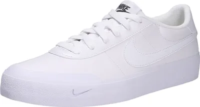 A white Nike sneaker shown from a diagonal angle against a white background.