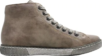 Imagen del producto de Zapatos de cordones grises para mujer de la marca Rieker, ideales para uso diario