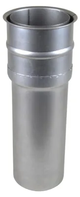 Produktbild von Raik Basic Rauchrohr / Ofenrohr 120mm - Doppelwandfutter mit Verlängerung 400mm blank
