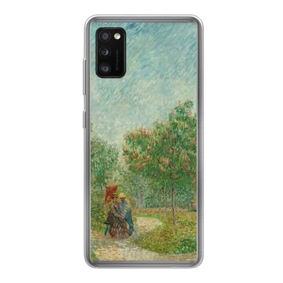 Produktbild von MuchoWow® Handyhülle Schutzhülle Hülle für Samsung Galaxy A41 Garten mit Liebenden - Vincent van Gogh Silikon Softcase Handy Hülle - Mobiltelefon
