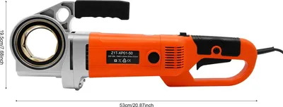 Zdjęcie produktu dla Elektryczna gwintownica do rur – gwintownica – 2300 W – 230 V – 26 obr./min – 6 głowic gwintujących 1,27–5,08 cm – Do rur o średnicy 21,9–59,6 mm – Walizka