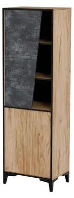 Produktbild von Cama 2D Bücherregal OVO 50x38xH182 5 Eiche/Beton