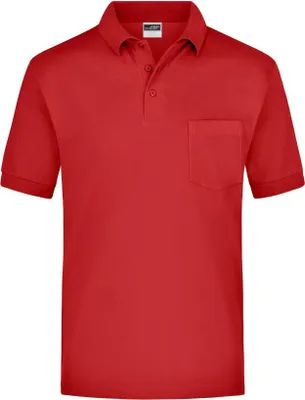 Produktbild von Klassisches Piqué Polohemd mit Brusttasche red, Gr. XXL