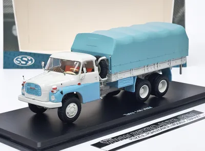 Zdjęcie produktu dla Tatra 148 VNM z żaglem - Niebieski/Biały SSM 1:43