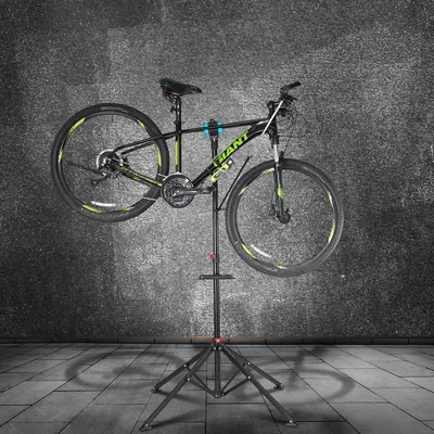 Zdjęcie produktu dla Bc-elec - 108310 Stojak warsztatowy na rowery, wysuwany i z regulacją wysokości (108-190 cm), stojak na rowery, maks. 30 kg.