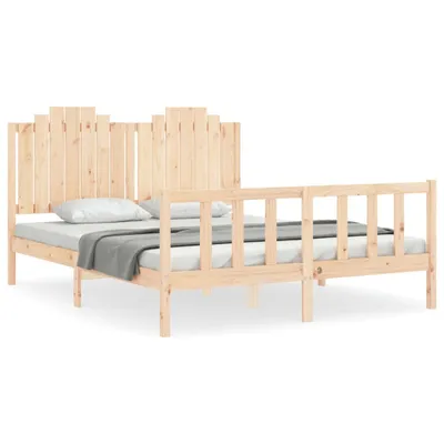 Zdjęcie produktu dla vidaXL Łóżko z litego drewna bez materaca 160x200 cm drewno sosnowe