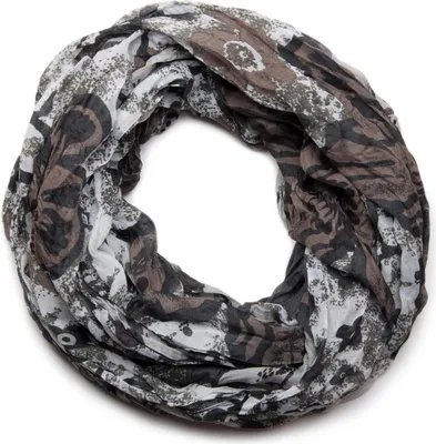 Produktbild von styleBREAKER Loop Schlauchschal mit buntem Blumen Allover Print | Leichter Sommer Schal aus Viskose | Weich fließendes Halstuch für Damen | Floral gemustert im Trenddesign