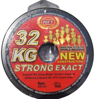 Produktbild von WFT KG STRONG EXACT geflochtene Schnur 480m 0,22mm 32kg, Farbe:multicolor