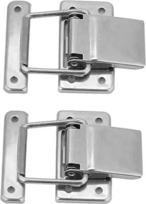 Obrázok produktu pre 2ks Nerezová oceľ Hardware Skriňa Prípad Pružina naložená západka Catch Toggle Hasp