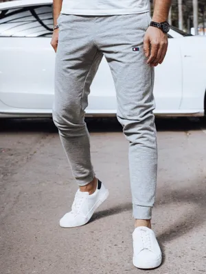 Imagen del producto de Pantalones de chándal para hombre, color gris claro, talla XL