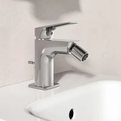 Productafbeelding van Ideal Standard Ceralife C: Bidetarmatuur met afvoerset met trekstang