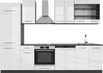 Immagine prodotto di Cucina componibile Vicco Fame-Line Bianco lucido/antracite 300 cm , PL Antracite, Model 42762
