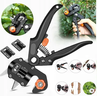 Produktbild von GEKO | Gartenschere für Obst, Baum, Pflanzen, Pfropfschere, Veredelungszange, Pfropfen Okuliermesser, Veredelungsschere, Rebenschere, Baumschere