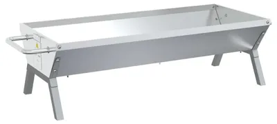 Produktbild von vidaXL Grill Silbern 118x42x30,5 cm Edelstahl