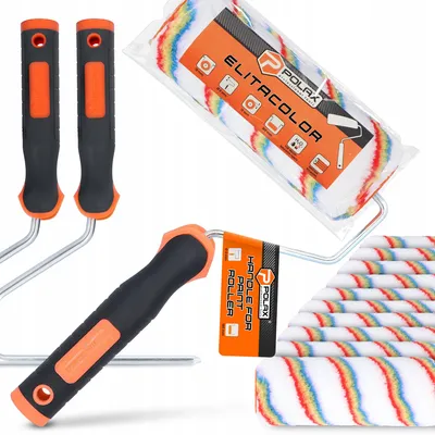 Produktbild von Polax Malerwalzen Set 18 cm faziert für Farben und Lacke