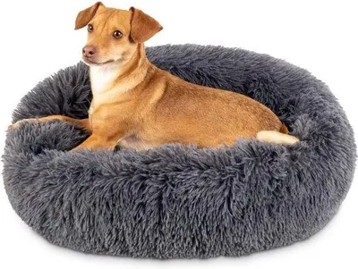 Image de Coussin pour chien - Canapé pour chien - Rond - 60 cm de diamètre - pour animaux de compagnie