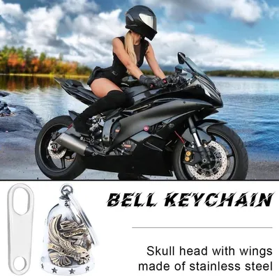 Dailygoods - Motorradglocke mit Adler - Schwere Glücksglocke