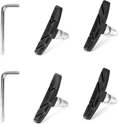 Productafbeelding van Set van 4 V-brake remblokken voor fietsen, 70 mm, zwart