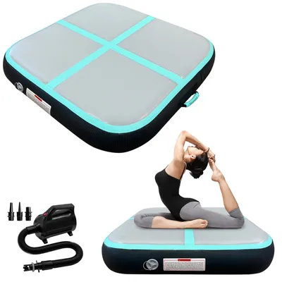 Produktbild von Aufblasbare Gymnastikmatte, Sprungblock, mit elektrischer Pumpe