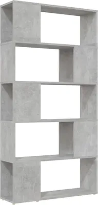 Produktbild von vidaXL Bücherregal Raumteiler Betongrau 80x24x155 cm Holzwerkstoff
