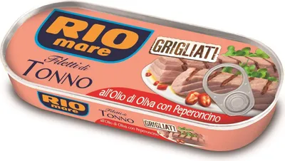 Produktbild von Rio Mare Filetti di Tonno Grigliati all'olio di oliva con Peperoncino 6x 120g