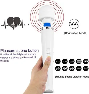 Immagine prodotto di Massaggiatore con vibrazione potente, 1000 mAh, grande, portatile