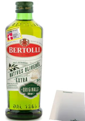 Produktbild von Bertolli Extra Vergine Natives Olivenöl (1x500ml Flasche) + usy Block