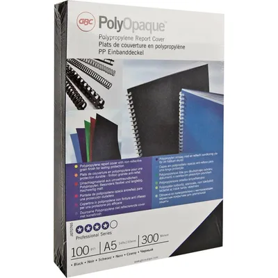 Productafbeelding van GBC omslaghoes, PolyOpaque, DIN A4, 0,30 mm, zwart