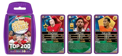 Image de Top Trumps : Les plus grandes stars du football mondial, Top 200, jeu de cartes n° 4, à jouer avec Mohamed