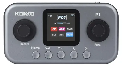 Obrázek produktu pro Kytarový efektový pedál, přenosný multiefektový procesor, 7 efektů, dobíjecí baterie, ekvalizér, potlačení šumu, výstup pro sluchátka, pro elektrickou kytaru a baskytaru