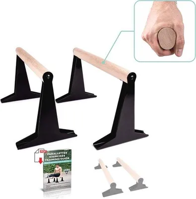 Productafbeelding van Famanu parallelstangen voor calisthenics en gymnastiek - Ergonomische handgrepen en maximale stabiliteit