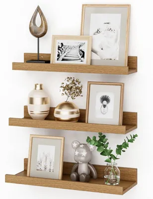 Immagine prodotto di Set di 3 mensole da parete in MDF, dimensioni 40 cm, ideali per decorare e riporre oggetti