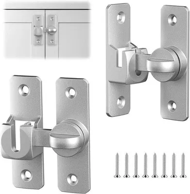 Produktbild von Aluminiumschuifdeurslotset mit Zweiganginstallation, inklusive Schrauben, für Pendel- und Badkamerdeuren