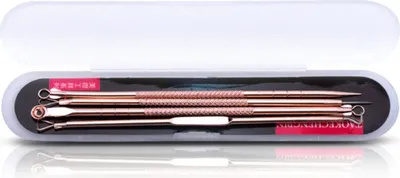 Produktbild von EWANTO Mitesserentferner 4er Set aus Edelstahl Rosegold B...