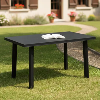 Produktbild von Ozello - Gartentisch, 126x76x72h cm Anthrazit Schwarz, 6 Plätze  Italy