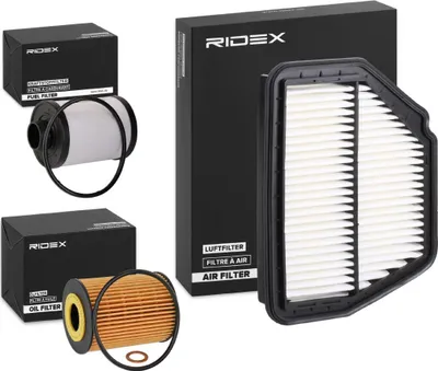 Produktbild von RIDEX Filterset Inspektionspaket Filtersatz für CHEVROLET CAPTIVA (C100, C140) für OPEL ANTARA für VAUXHALL Antara (L07)