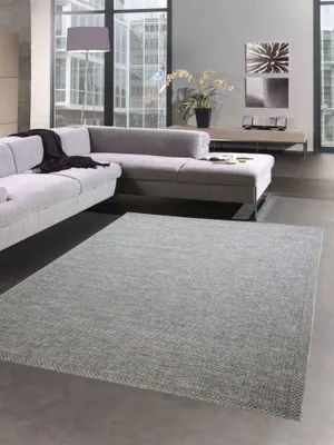 Produktbild von Indoor & Outdoor Teppich Sisal Optik Balkon Küche Terrasse Wohnzimmer - türkis Größe - 200x280 cm