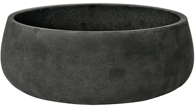 Produktbild von Pottery Pots Pflanzschale Eileen Grau-Schwarz D 35 cm H 13 cm