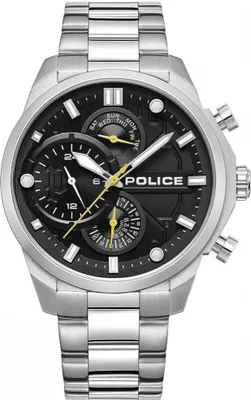 Produktbild von Herrenuhr Police PEWGK0039204 Schwarz Silberfarben