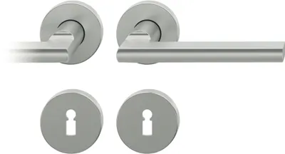 Produktbild von FSB Rosettengarnitur 12 1035 Aluminium 0105 rund BB DIN links / rechts D/D