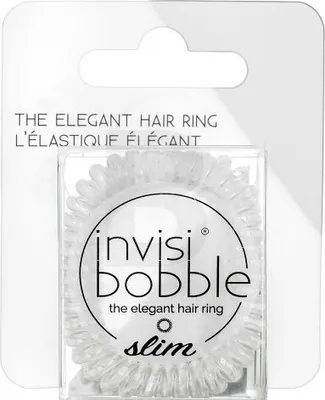 Image de InvisiBobble Slim Crystal Clear 3 pcs élastiques à cheveux