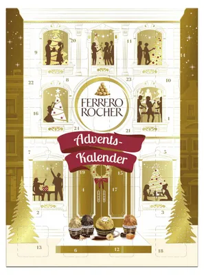 Zdjęcie produktu dla Kalendarz adwentowy Ferrero Rocher, czekoladowe praliny, opakowanie 258g